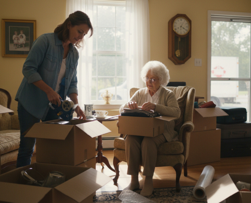 elderly senior Vaughan moving and downsizing