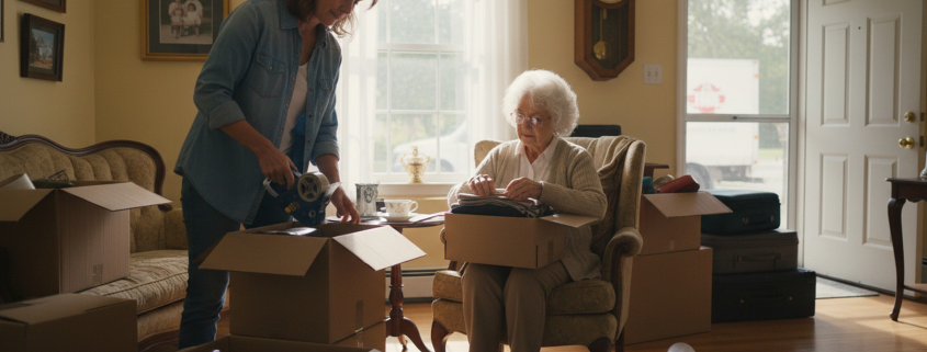 elderly senior Vaughan moving and downsizing